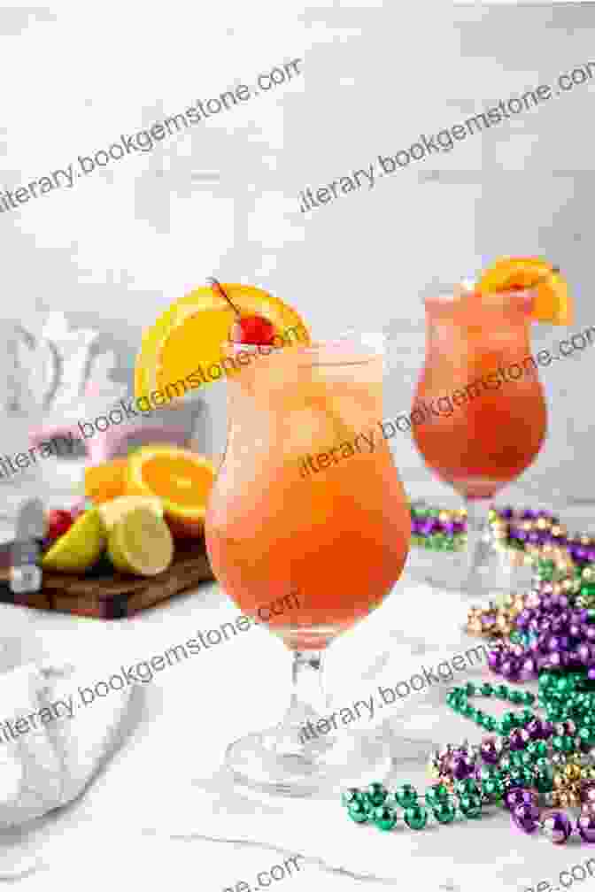 A Hurricane, A Classic New Orleans Cocktail Made With Rum, Fruit Juices, And Grenadine COCKTAILS COOKBOOK: 60 Of The World S Best Cocktail Drink Recipes From The Caribbean How To Mix Them At Home