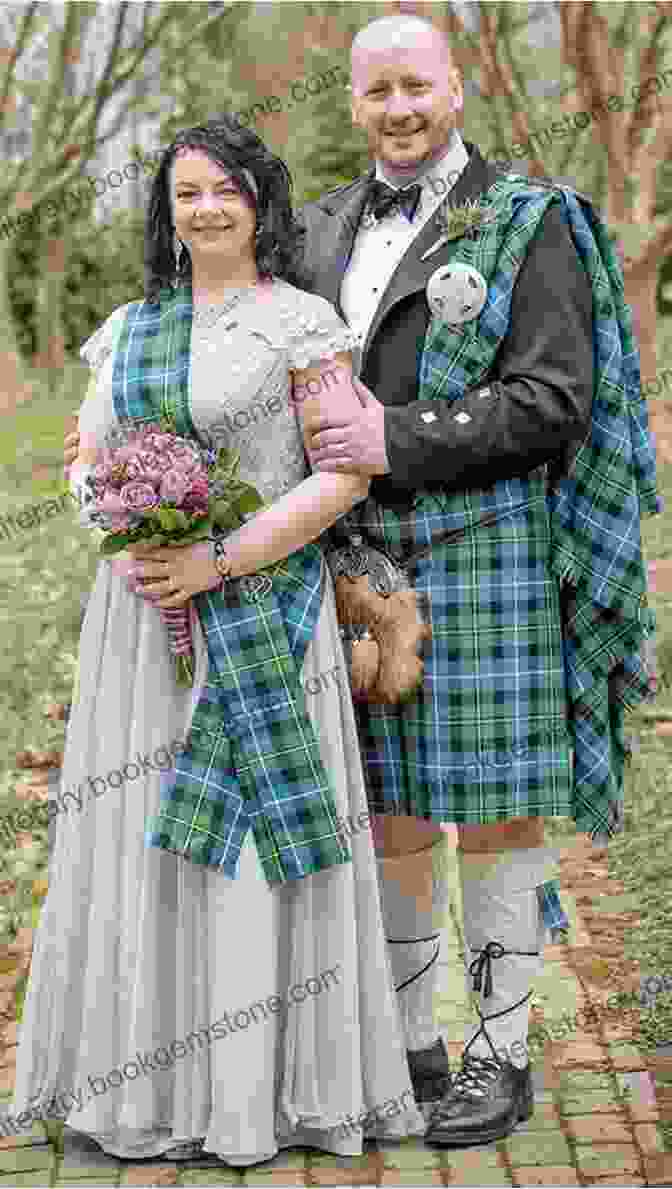 A Scottish Bride Wearing A Traditional Tartan Gown On Her Wedding Day When A Scot Ties The Knot: Castles Ever After