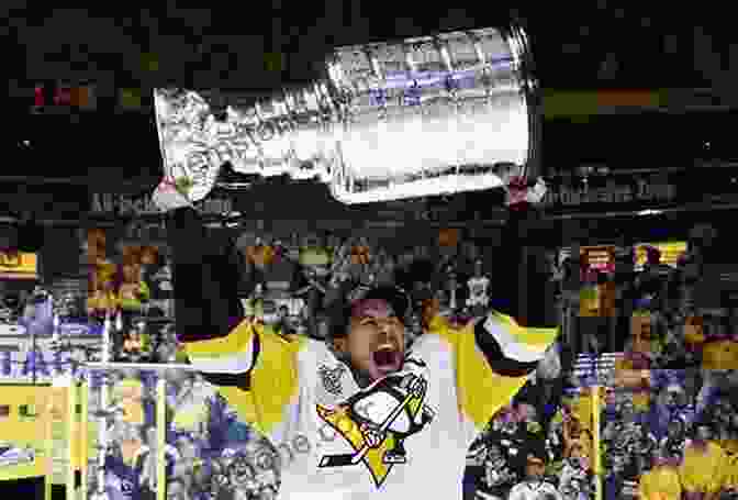 Sidney Crosby Lifts The Stanley Cup, Teammates And Fans Cheering. Everyday Hockey Heroes: Inspiring Stories On And Off The Ice